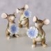 Фигура мишка с цвете 7см Mousy 3 вида Фигура мишка с цвете 7см Mousy 3 вида